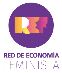 Logotipo Red de Economía Feminista vertical