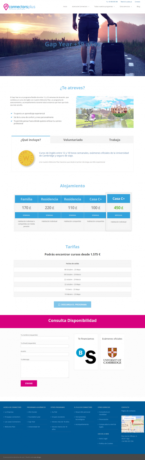 Página de programa Connectors