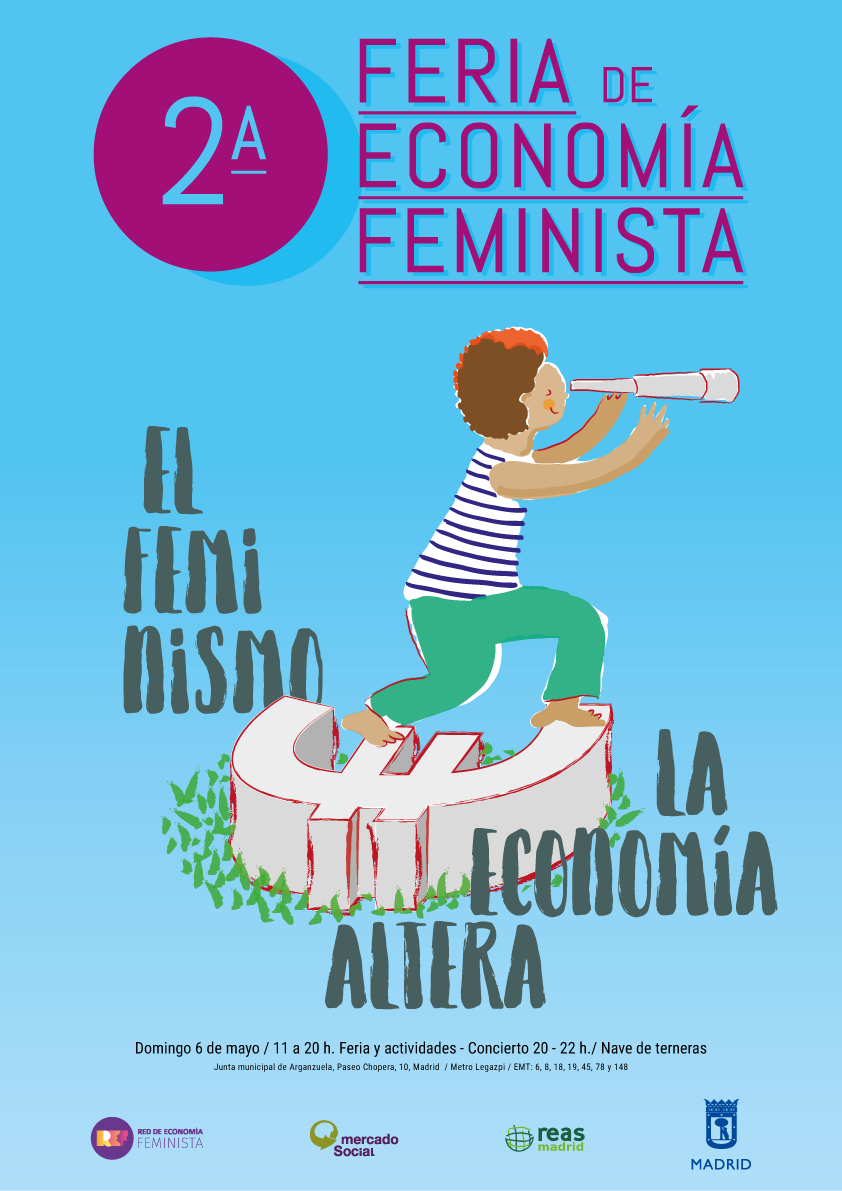 Cartel para la II Feria de Economía Feminista de Madrid